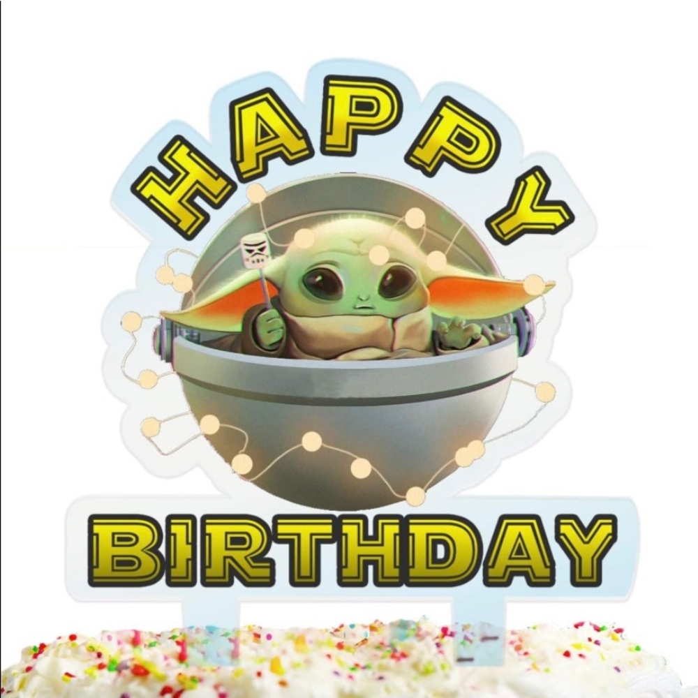 Baby Yo_da Cake Topper  Cake Decorations Star Wars